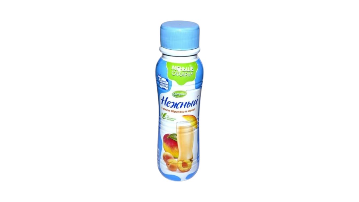 Напиток йогуртный Campina нежный абрикос/манго 0.1% 285 г