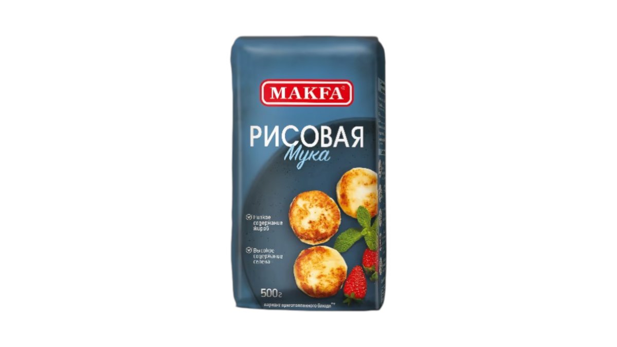 Мука makfa рисовая 500г бумажные/уп