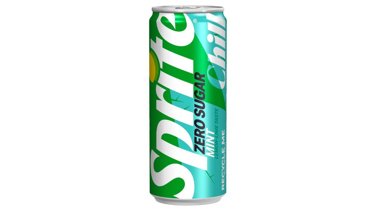 Sprite Zero sugar Chill mint, 330 ml