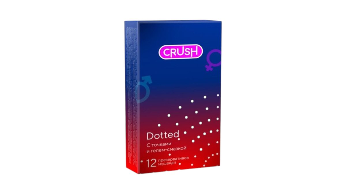 Презервативы Crush Dotted с точечной структурой 12 шт