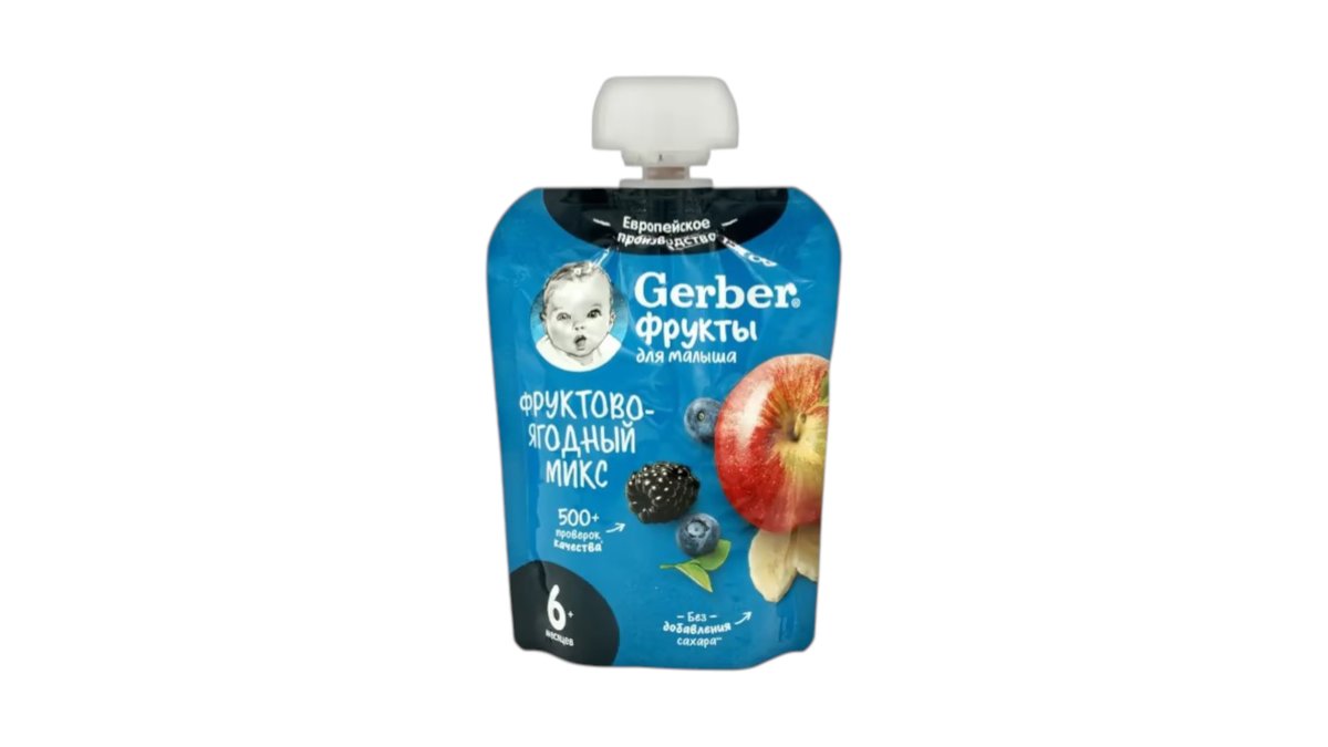 Пюре Gerber фруктово-ягодный микс 90 г