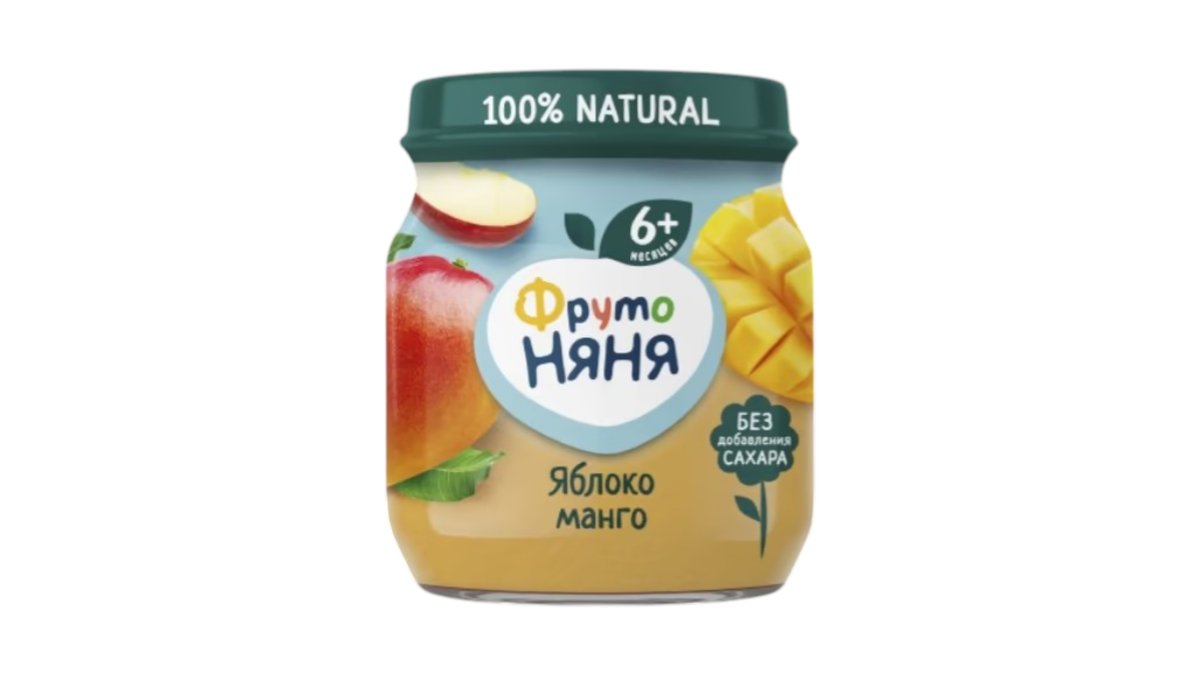 Пюре дет Фрутоняня яблоко манго 100 г с/б