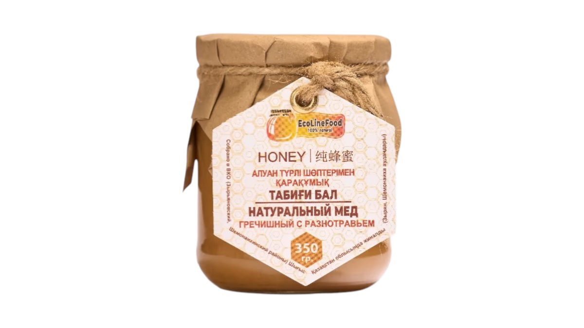 Мед EcoLineFood Гречишный с разнотравьем 350г