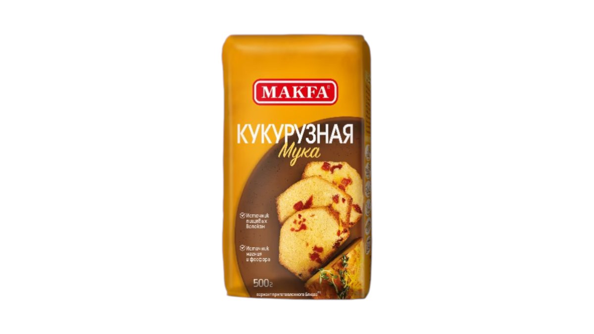 Мука Кукурузная"Макфа"0,5 кг