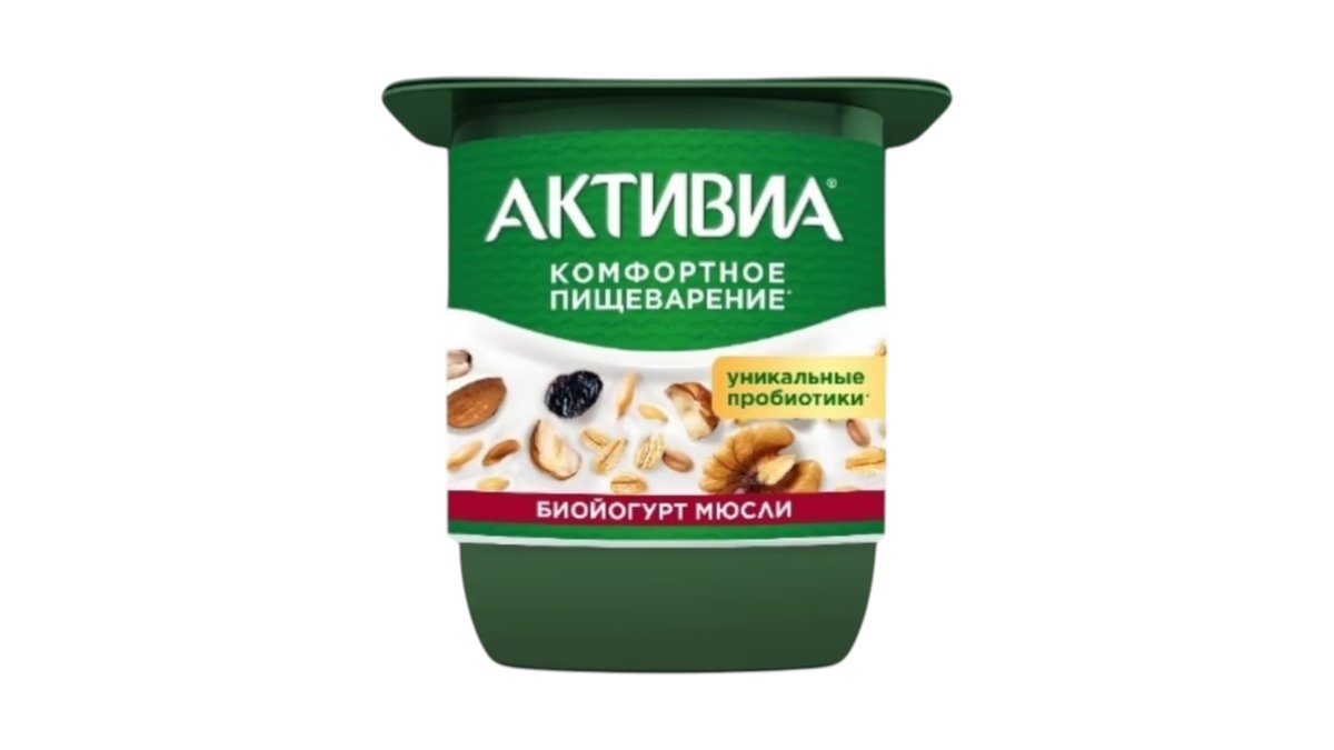 Биойогурт Активиа мюсли 3.1% 110 г