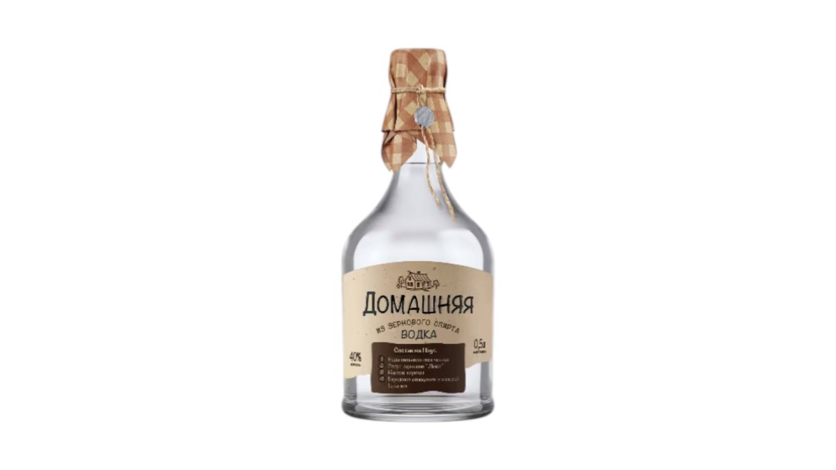 Водка домашняя 40% 0.5 л