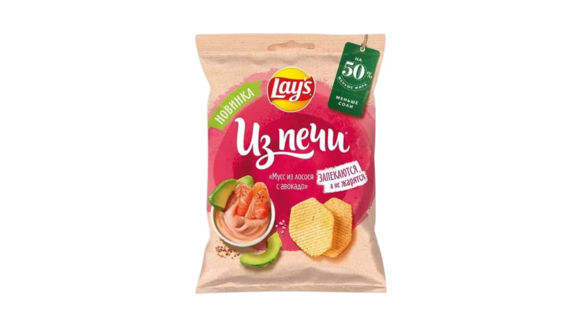 Чипсы Lays из печи мусс из лосося с авокадо 81 г