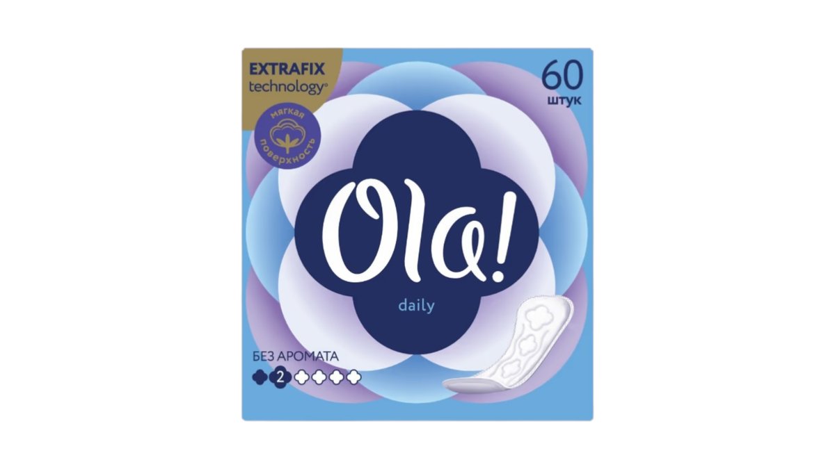 Ежедневные прокладки Ola! Daily 60 шт
