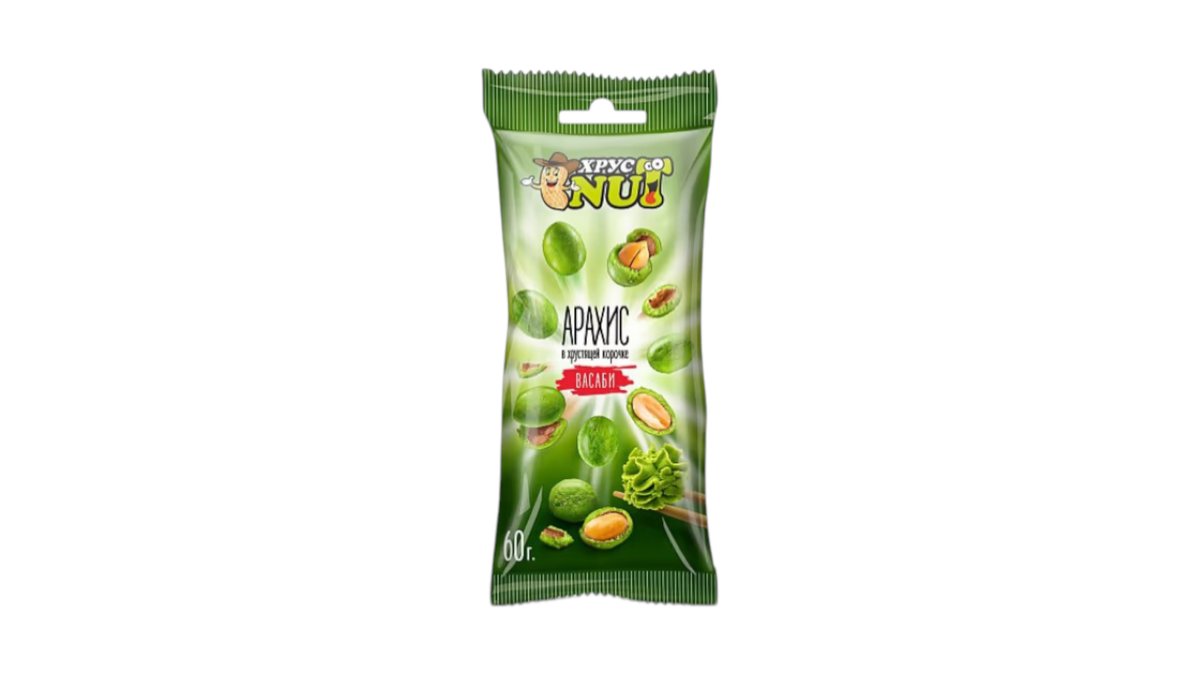 Арахис в корочке ХрустNUT ядерные васаби 50 г