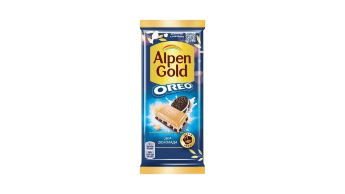Шоколад Alpen Gold Oreo с белым шоколадом 85 г