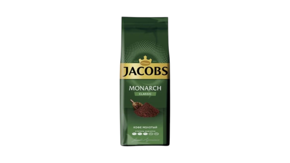 Кофе jacobs monarch классич молот 230 г мяг/упак