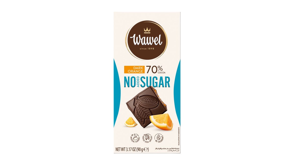 Wavel Dark Chocolate 70% Cocoa with Orange No Added Sugar, 90 g | Wolt ...