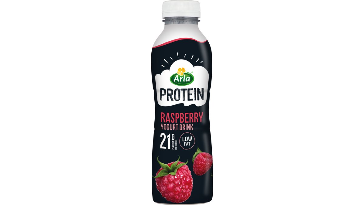 Protein drikkeyoghurt m. hindbær 0,5%, Arla Protein