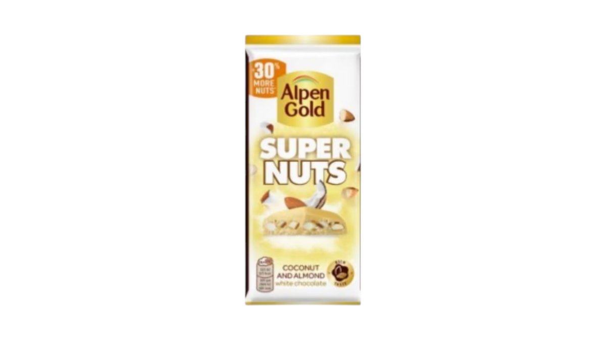 Шоколад Alpen Gold Super Nuts миндаль / какос 120 г