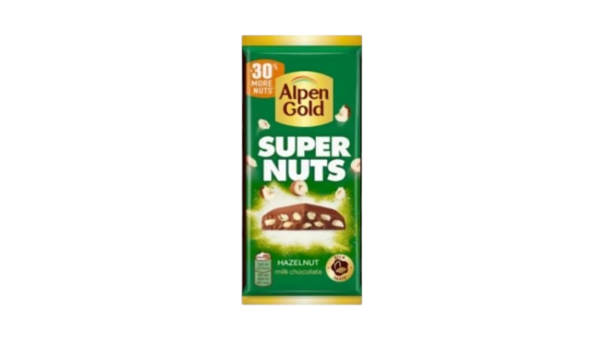 Шоколад Alpen Gold Super Nuts с фундуком 120 г