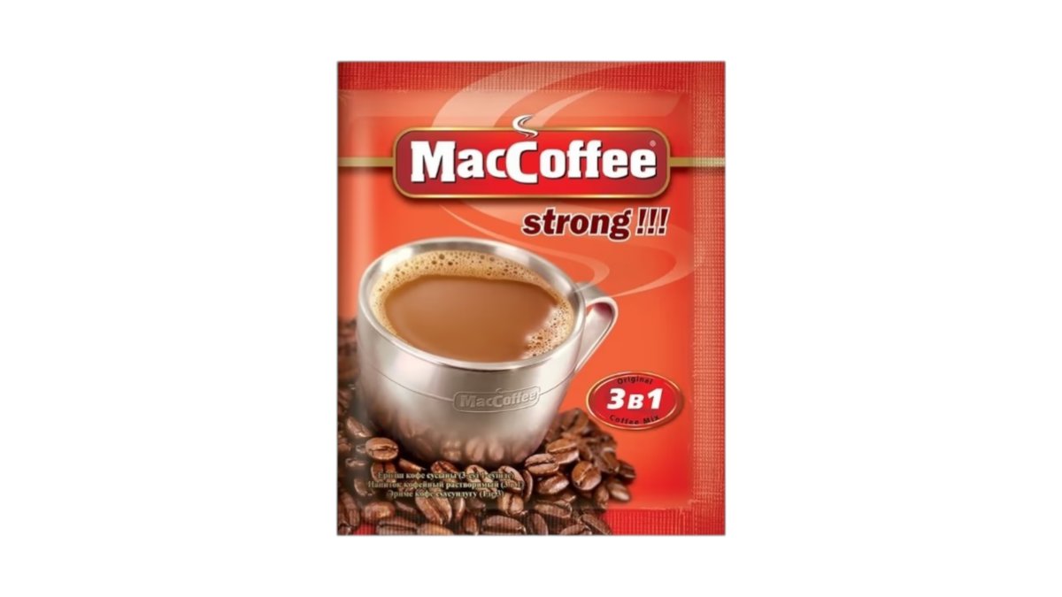 Кофе Maccoffee стронг 3в1, 18 г