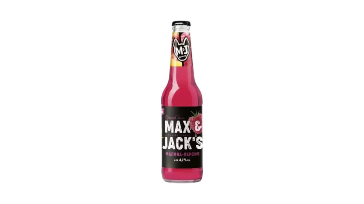 Напиток пивной Max Jack's Raspberry Peach 0,4 л
