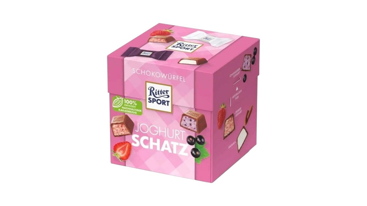 Конфеты ritter sport joghurt schatz 3 вкуса 176гр