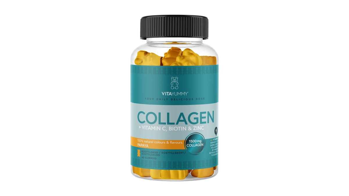 Collagen vitamin gummies m. papayasmag, Vitayummy