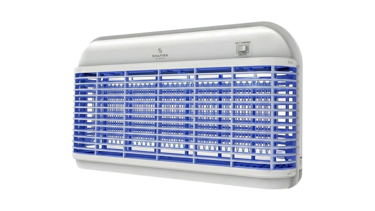 קטלן חרקים LED לבן עוצמתי 8W דגם Z300 UV 🦟 | מותג EURO ECO | חסכוני ובטיחותי - טמבוריה בשפירא