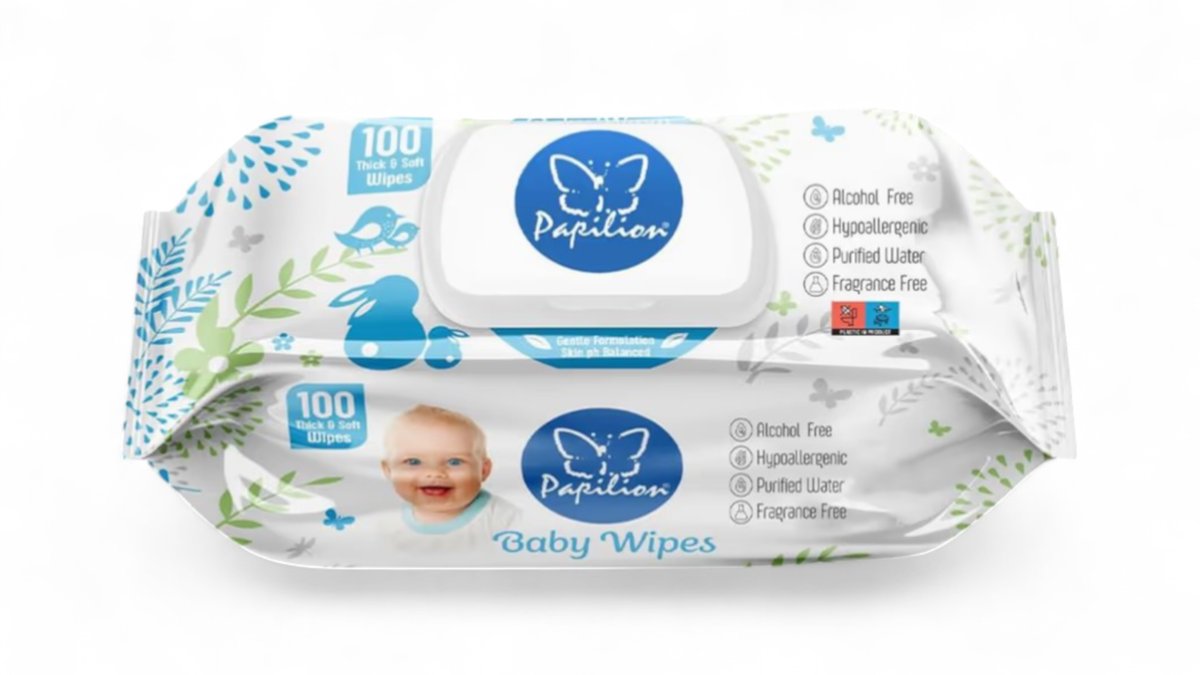 Papilion Baby Wipes 100Pcs