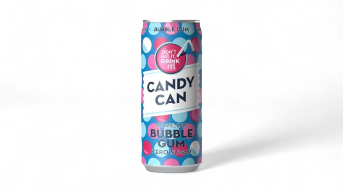 Candy Can Bubble Gum Drink