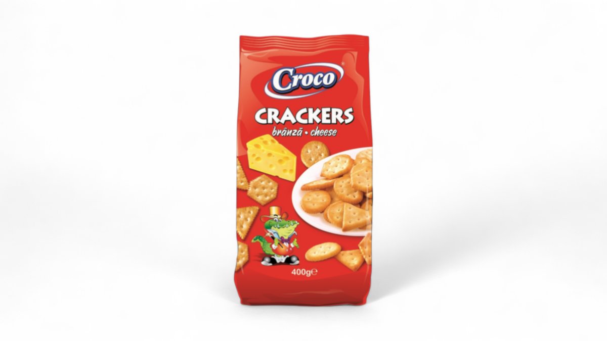 Croco Crackers Cheese 400G