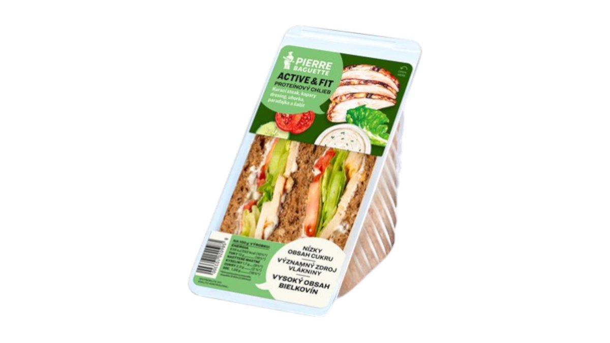 Pierre Baguette Sendvič Active & fit proteínový, 205 g
