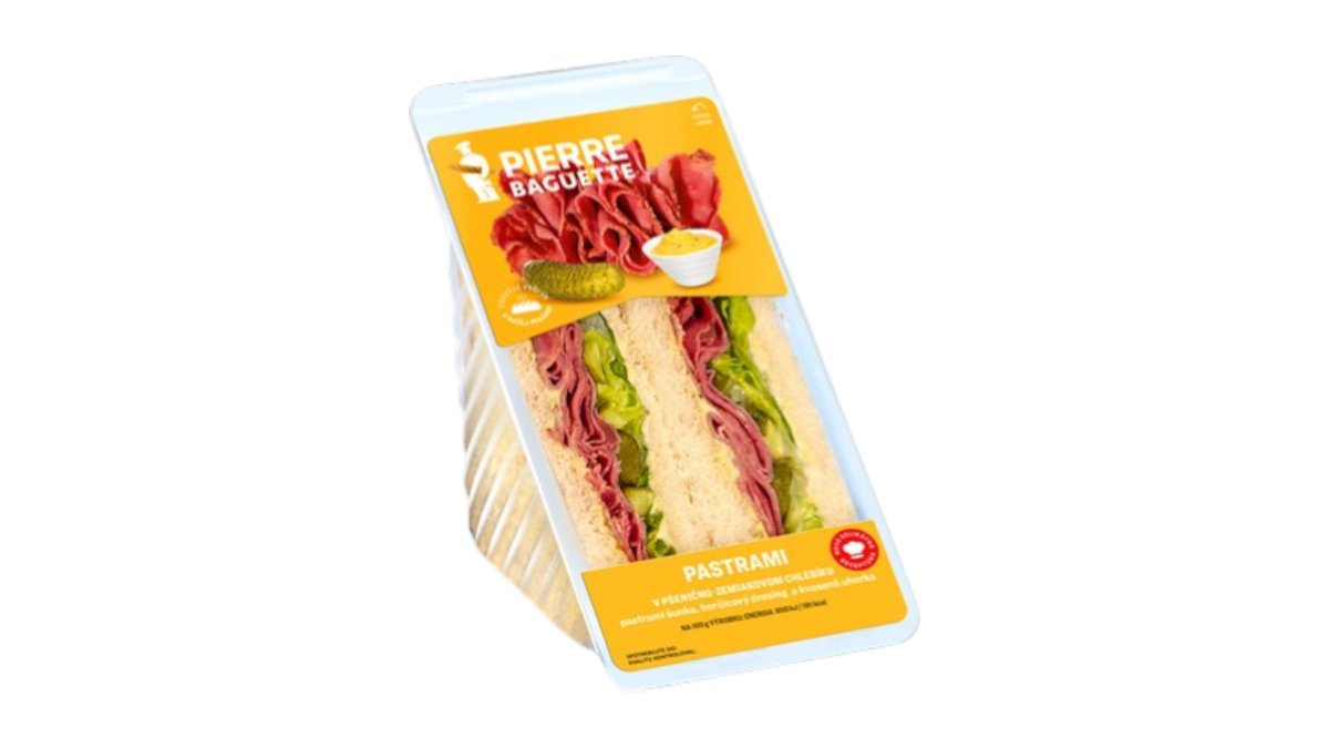 Pierre Baguette Sendvič pastrami, 195 g
