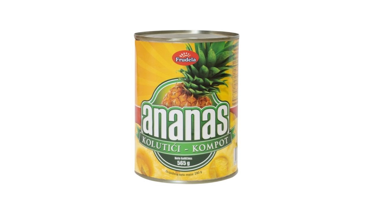 Frudela kompot ananas kolutići 290 g