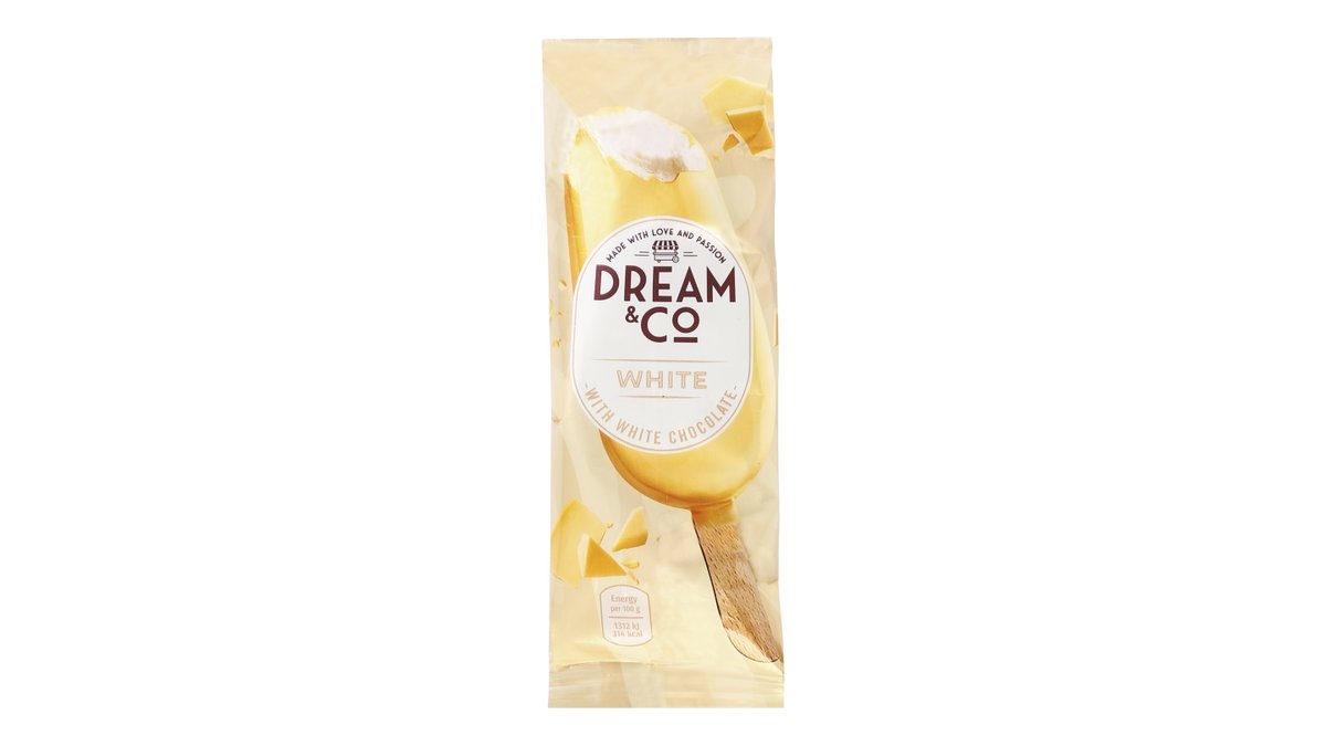 Dream & Co. zmrzlina bílá čokoláda