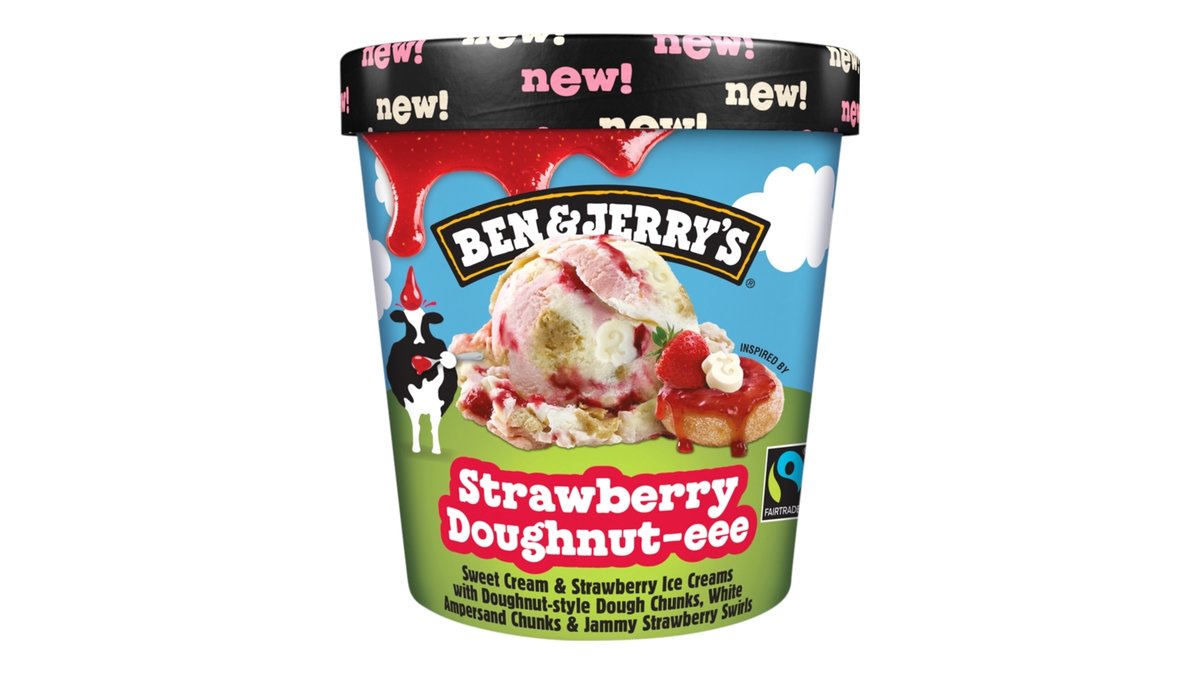 Ben & Jerry's Strawberry Doughnut-eee