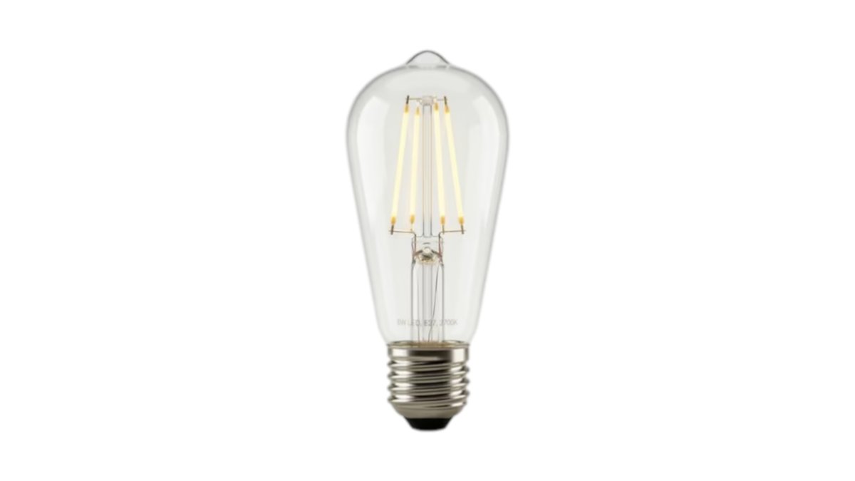 נורת פחם לד NISKO מעוצבת 8W - נורת אדיסון דקורטיבית אור חם ST64 💡✨ | טמבוריה בשפירא