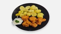 Objednať Vyprážaný karfiol, varené zemiaky, tatarská omáčka (120/250/20)g