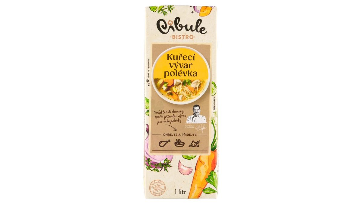 Cibule Bistro Kuřecí vývar polévka 1l