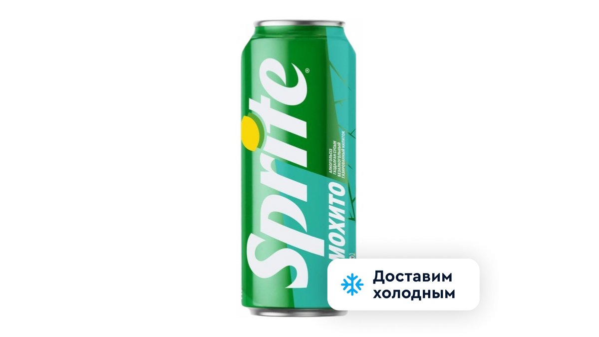 Напиток Sprite лимон и мята 450мл ж/б