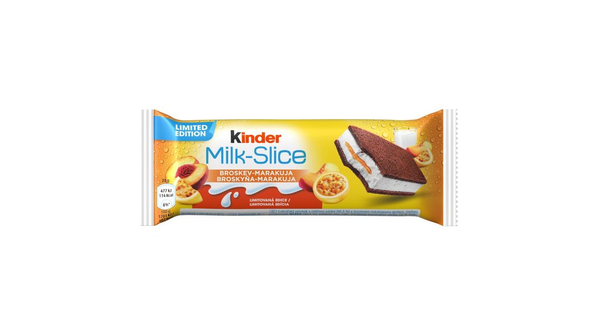 Kinder Milk-Slice broskev-marakuja 28g