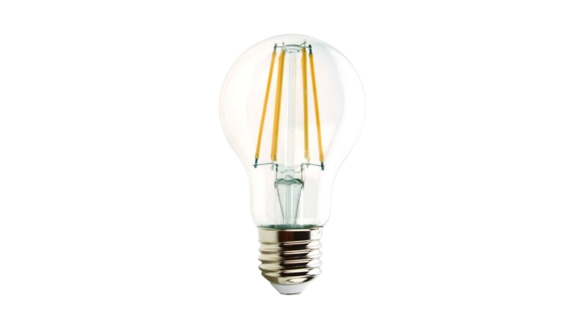 נורת לד פילמנט פחם NISKO 8W אור חם (צהוב) 💡 | נורת ליבון LED קלאסית A60 - טמבוריה בשפירא