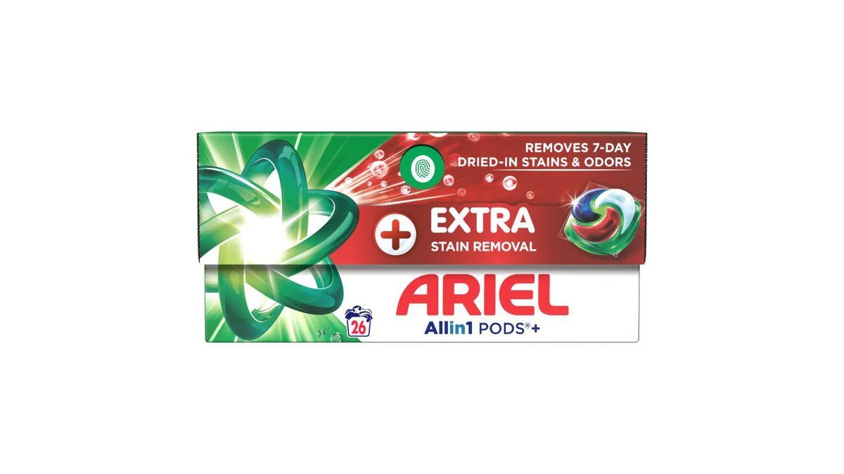 Ariel Allin1 PODS Kapsle Na Praní +Mimořádná Účinnost Při Odstraňování Skvrn, 26 Praní