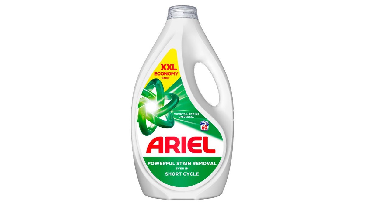 Ariel Tekutý Prací Prostředek Mountain Spring Universal, 2.7l, 60 Praní