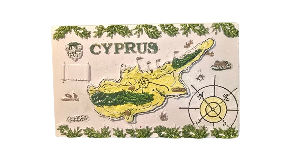 Ancient Cyprus map Magnet | Souvenirs Of Cyprus | Wolt