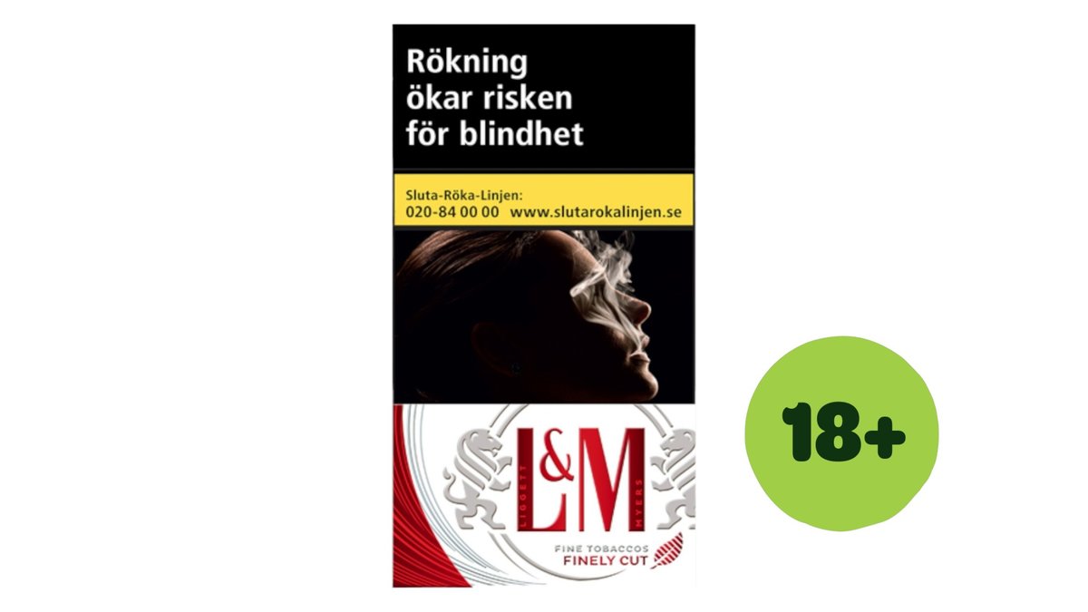 L&M Cigaretter Red Label 100s, 20-pack