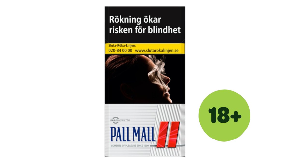 Pall Mall Cigaretter Red 100 s, 20-pack