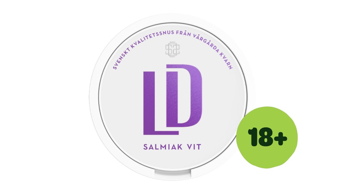 LD Snus Vit Portion Salmiak 2/4
