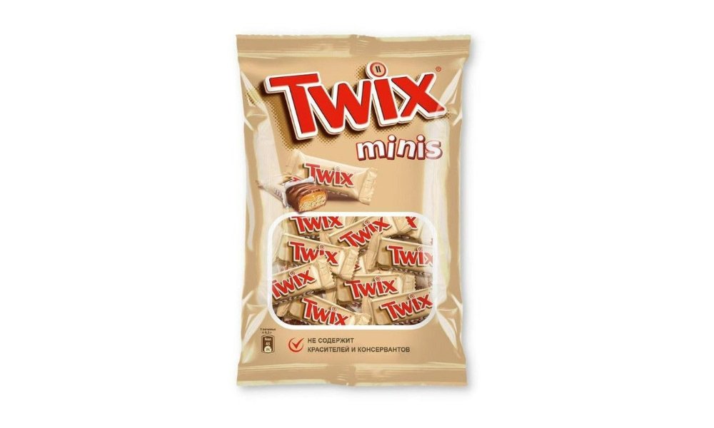Шоколадный батончик Twix minis, 184 г