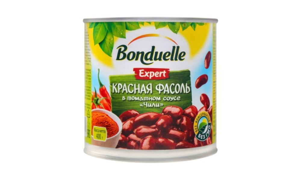 Красная фасоль Bonduelle в соусе чили, 425 мл