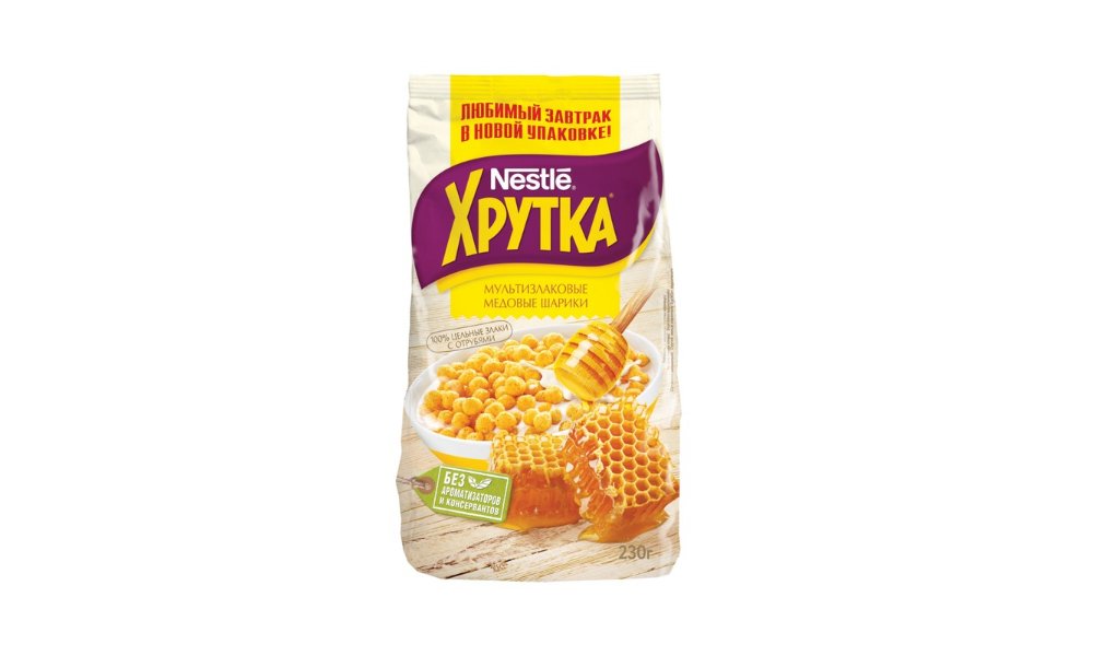Сухой завтрак Nestle Хрутка медовые шарики 230 г