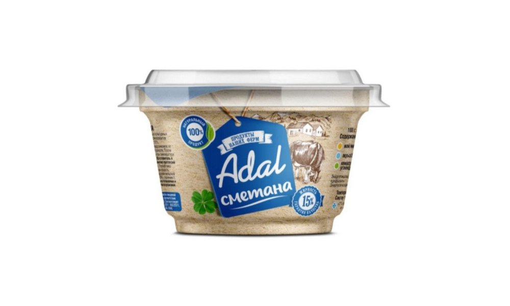 Сметана Продукты наших ферм 15% 180 г
