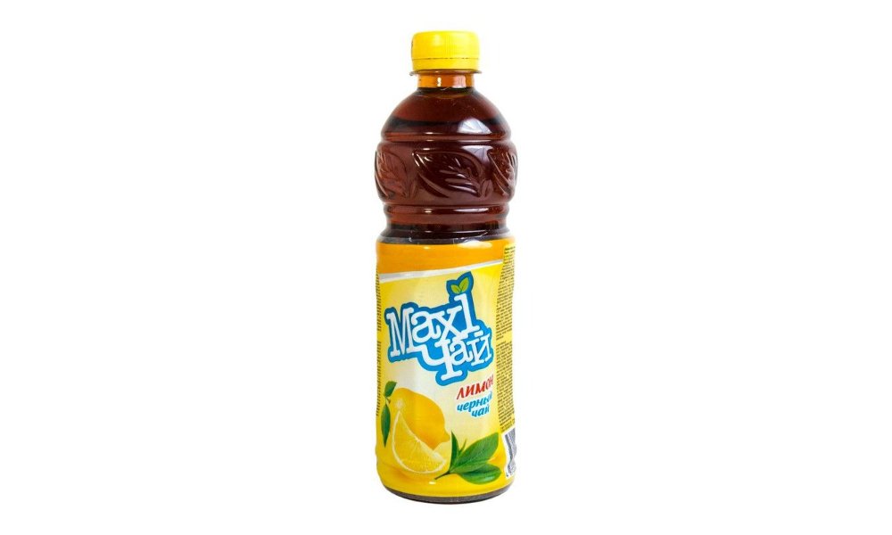 Холодный чай Maxi Tea черный с лимоном 0,45 л