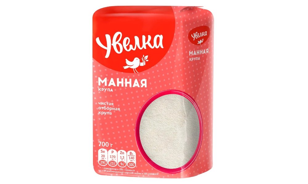 Крупа манная Увелка отборная 700 г